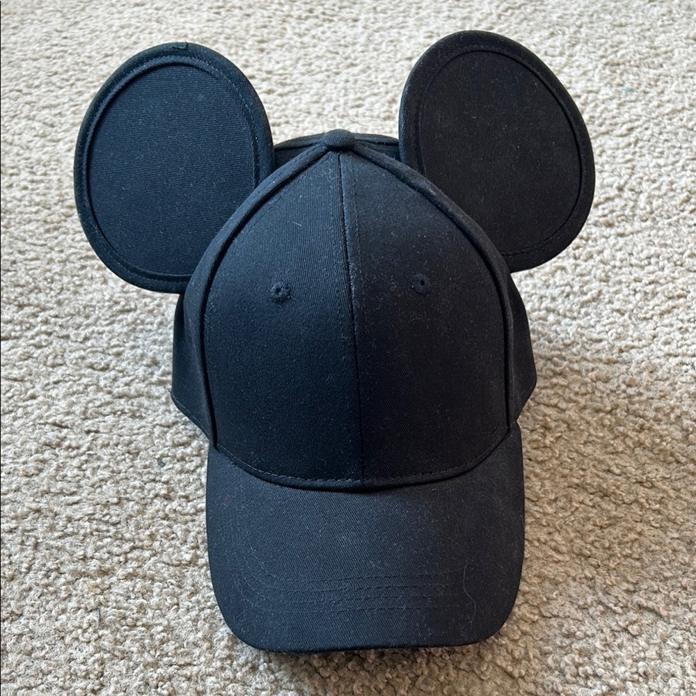 Black Mouse Ear Cap